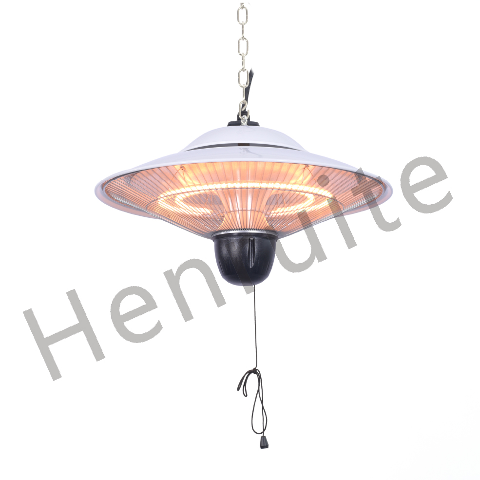 Distance between patio heater and ceiling